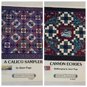 2 quilt patterns Canyon Echoes Calico Sampler Janet Page Cranston Collections